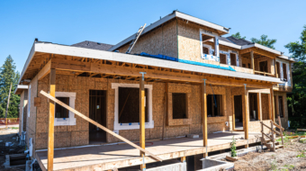 Custom home wood framing project in Surrey BC by Sangha Framing