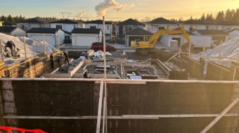 Custom home wood framing project in Surrey BC by Sangha Framing