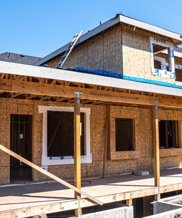 Custom home wood framing project in Surrey BC by Sangha Framing